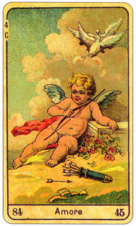 CARD OF L'AMORE RIGHT AND REVERSE - READING OF THE GYPSY SIBILLE ON LOVE CAREER LUCK FOR FREE ONLINE