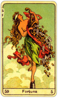 CARD OF LA FORTUNA RIGHT AND REVERSE - READING OF THE GYPSY SIBILLE ON LOVE CAREER LUCK FOR FREE ONLINE
