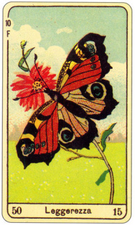 CARD OF LA LEGGEREZZA RIGHT AND REVERSE - READING OF THE GYPSY SIBILLE ON LOVE CAREER LUCK FOR FREE ONLINE