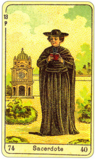 CARD OF SACERDOTE RIGHT AND REVERSE - READING OF THE GYPSY SIBILLE ON LOVE CAREER LUCK FOR FREE ONLINE