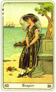 CARD OF SOSPIRI RIGHT AND REVERSE - READING OF THE GYPSY SIBILLE ON LOVE CAREER LUCK FOR FREE ONLINE